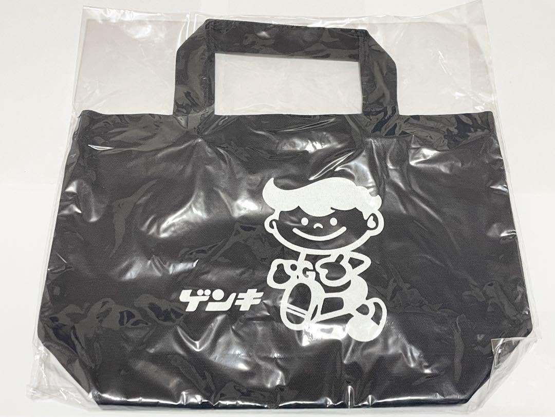 Amazon.co.jp: 石垣島 ゲンキ乳業 トートバッグ 黒 マスコット